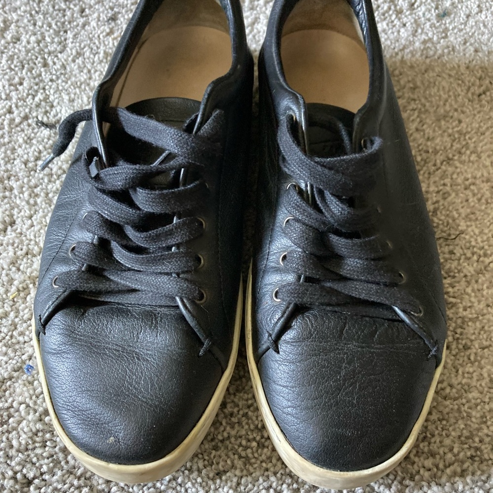 Rag and Bone black leather sneakers sz 8